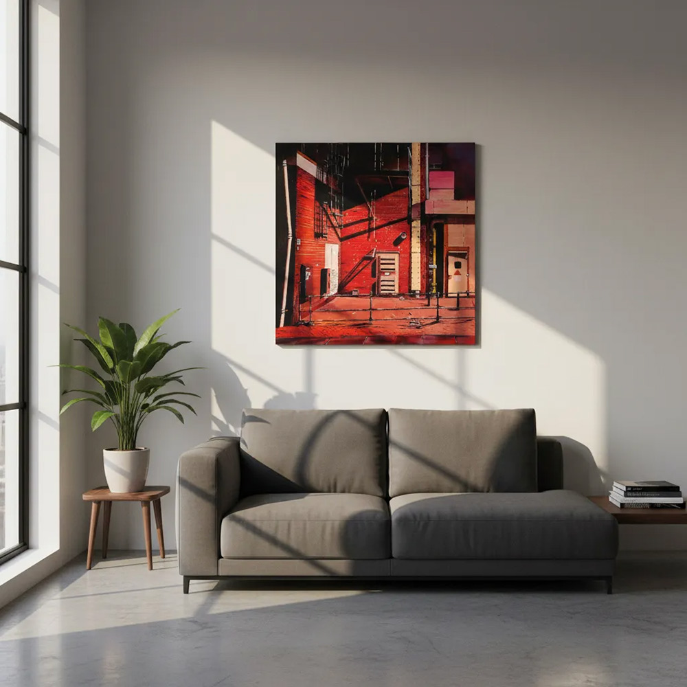 Not a living soul spray paint canvas